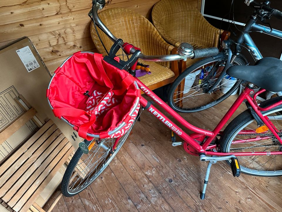 Gebrauchtes Kettler Fahrrad mit Korb von Reisenthel in Bad Zwischenahn