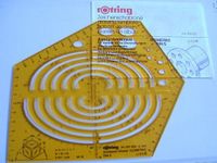 Schablone rotring Axolipsen-Winkel Isometric Isometrisch DIN 5 Bayern - Zell am Main Vorschau