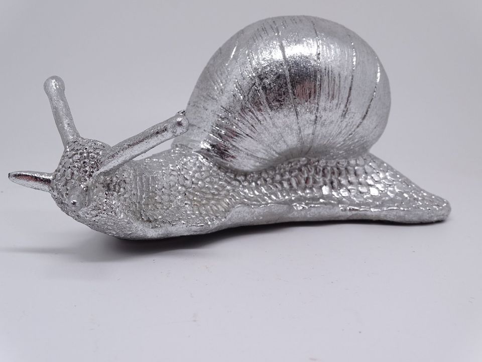 Cor Dekofigur Schnecke Weinbergschnecke Gold / Silber Wanddeko in Wiesbaden