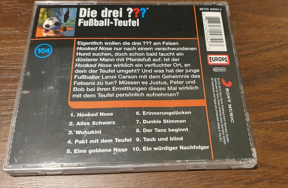 Die drei Fragezeichen Hörspiel CD - 164 - Fußball-Teufel in Limburgerhof