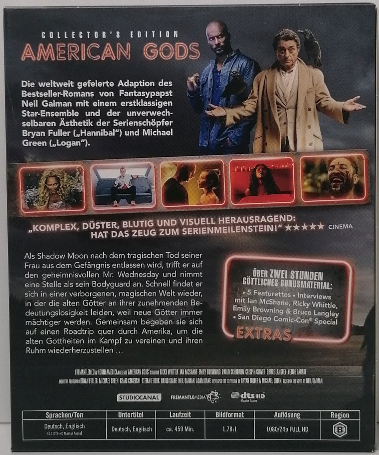 American Gods * Staffel 1 * blu-ray * Collector's Edition in Malente