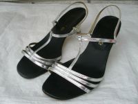 Chérie? Damen Schuhe Gr. 6 Sandalen silber Abendsandalen Vintage Flensburg - Fruerlund Vorschau