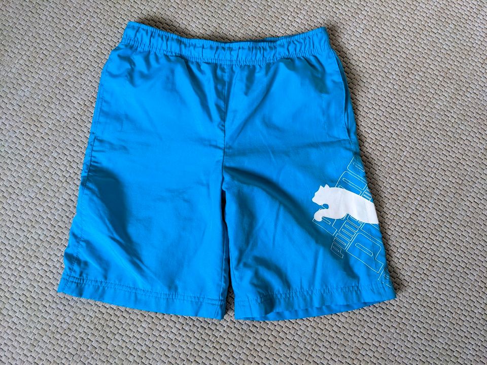 Puma Badeshorts Badehose blau türkis Gr. 140 neuwertig Kinder in Werl