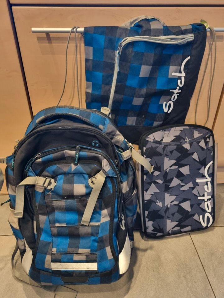 Satch Schulrucksack, Turnbeutel, Dokumentenmappe blau in Neufahrn