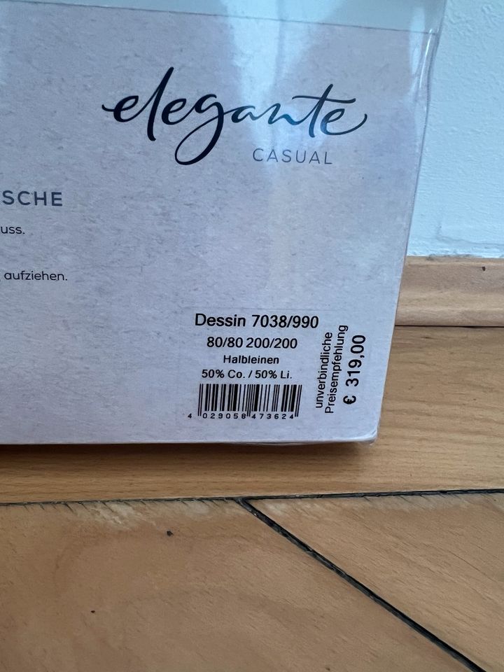 Bettwäsche Halbleinen „Elegante Casual“ - Breeze, Dunkelgrau in München