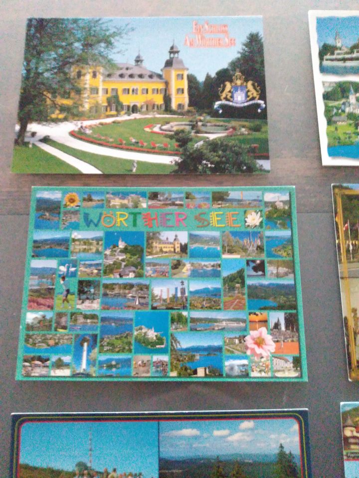 8x Postkarten unbeschriebenz.B. Wörther See usw. in Wattenbek