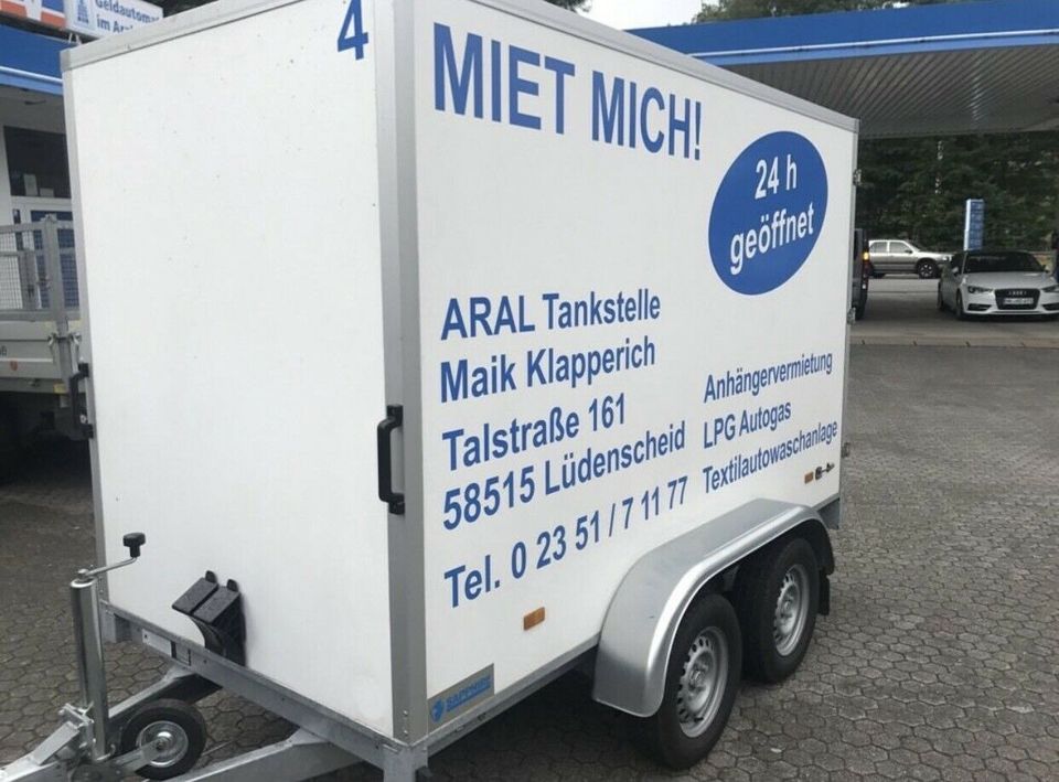 Mietanhänger Verleih 24h geöffnet Aral Brügge in Lüdenscheid