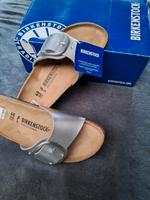 Birkenstock Madrid big buckle silber schmal 40 NEU SALE & Karton Kreis Ostholstein - Bad Schwartau Vorschau
