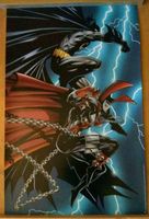 Batman Spawn Comic Poster Todd McFarlane Productions 1996 Düsseldorf - Hafen Vorschau