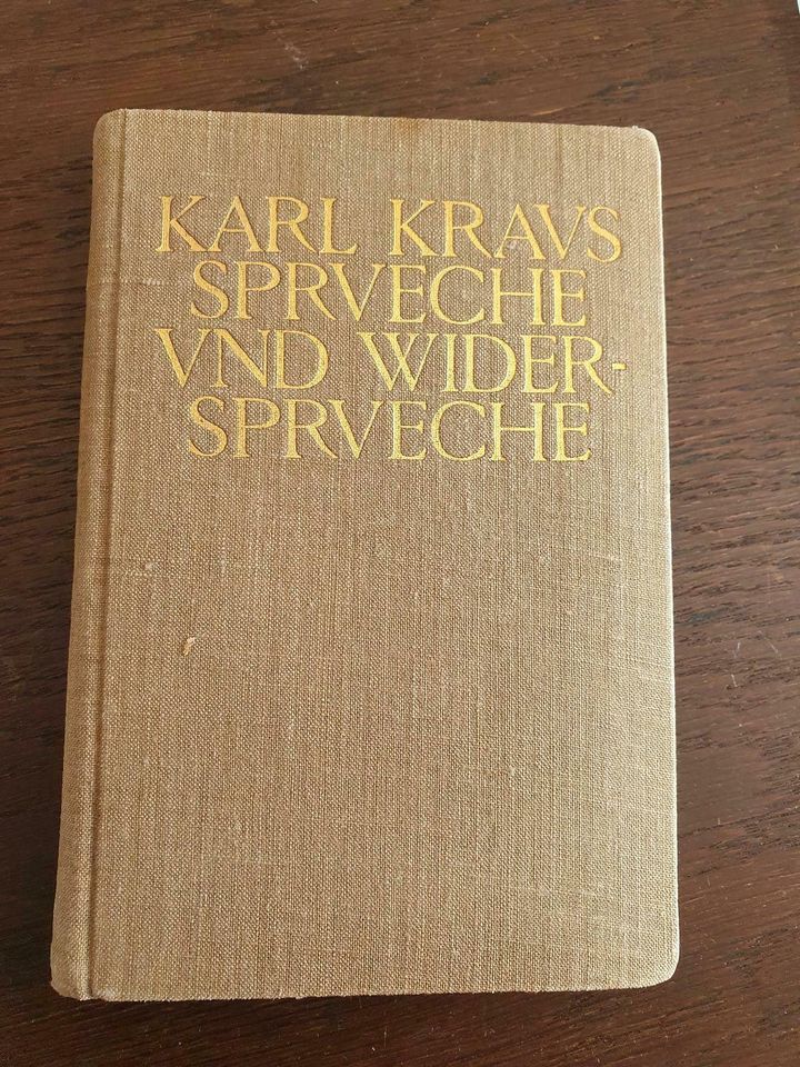 Sprüche und Widersprüche von Karl Kraus in Fritzlar