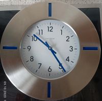 Wanduhr "Hermle" /gebürsteter Edelstahl/Quarzwerk Nordrhein-Westfalen - Mönchengladbach Vorschau