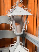 Stehlampe Silber Außenlampe handgefertigt feuerverz. Eisen 3mm Niedersachsen - Großheide Vorschau
