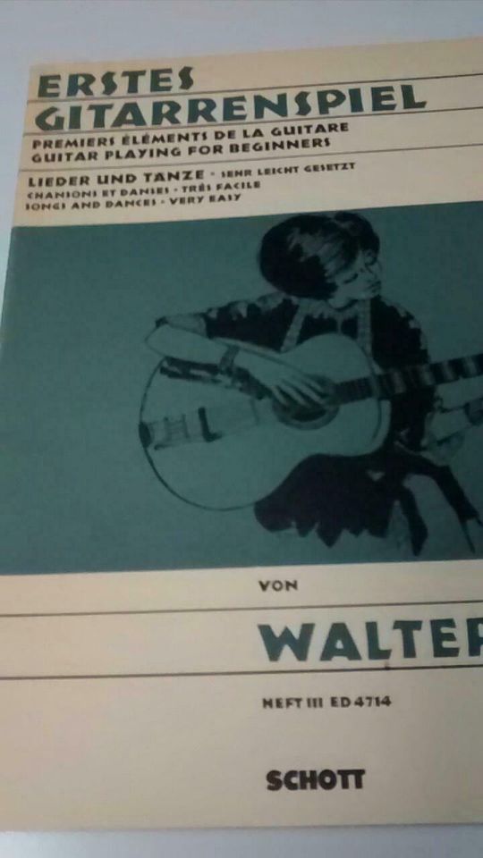 Götze erstes Gitarrenspiel heft 3 notenbuch von 1962 ! in Oestrich-Winkel