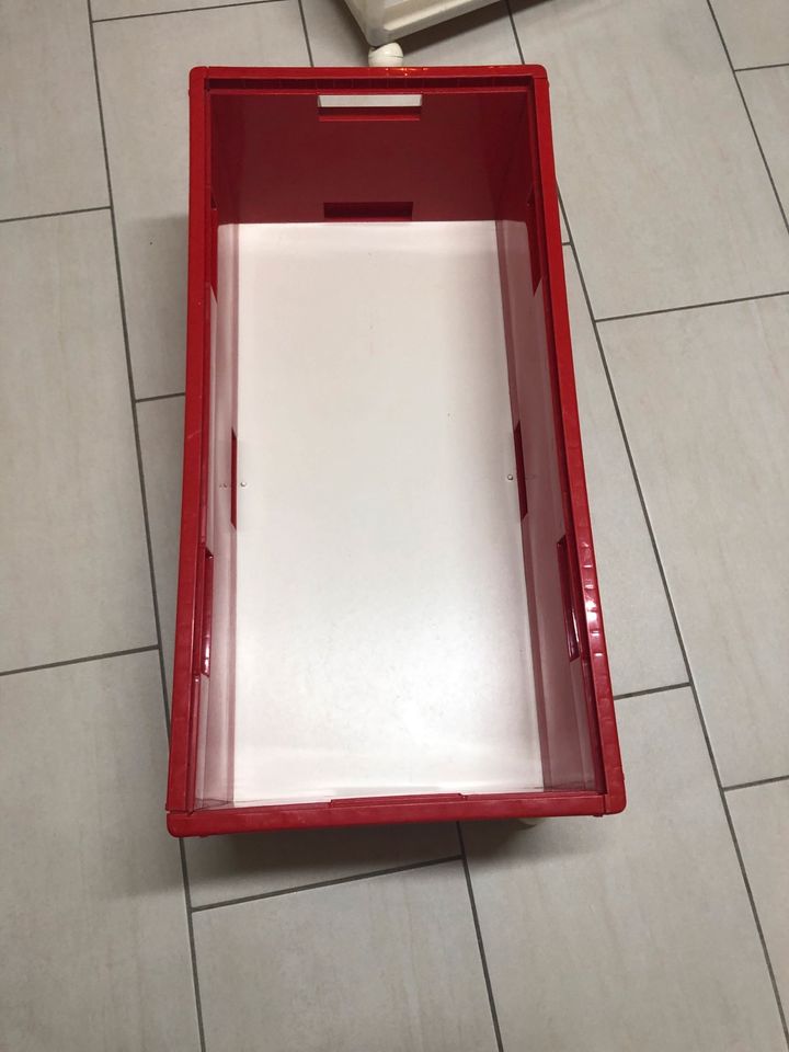 IKEA Rollkisten 1x transparent weiß 1x rot in Stockach