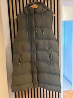 Lange gefütterte Weste | Damen | Zara | M | wie NEU | Khaki Wandsbek - Hamburg Sasel Vorschau