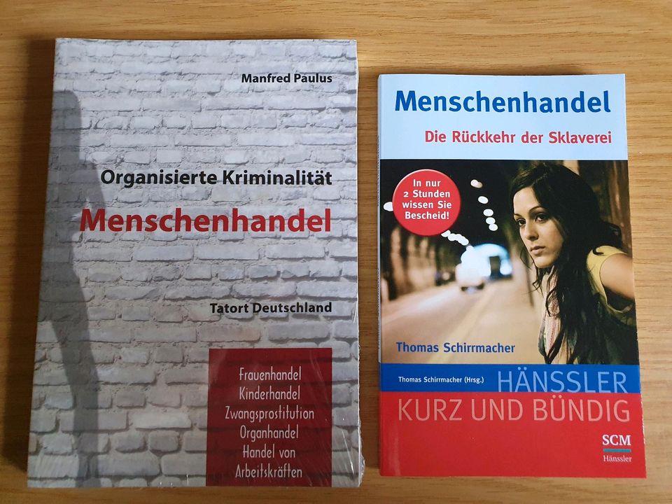 2 Bücher Thema Menschenhandel/Organisierte Kriminalität in Magstadt