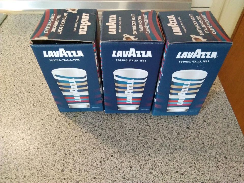 LavAzza Decor Glasbecher 3 Stück Neu. Zusammen kostet 10 Euro. in Hatzfeld (Eder)