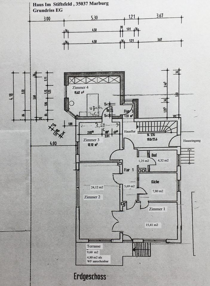 2 Fam.-Haus in Ockershausen ohne Makler, i. d. Nähe d. Schulen in Marburg