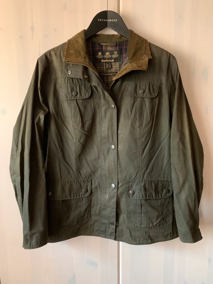 Barbour flyweight wax Utility 44 Übergangsjacke Wachsjacke grün in Essen