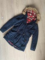 Edc by Esprit Winter Parka blau Karo Innenfutter rot Gr. S Rheinland-Pfalz - Pirmasens Vorschau