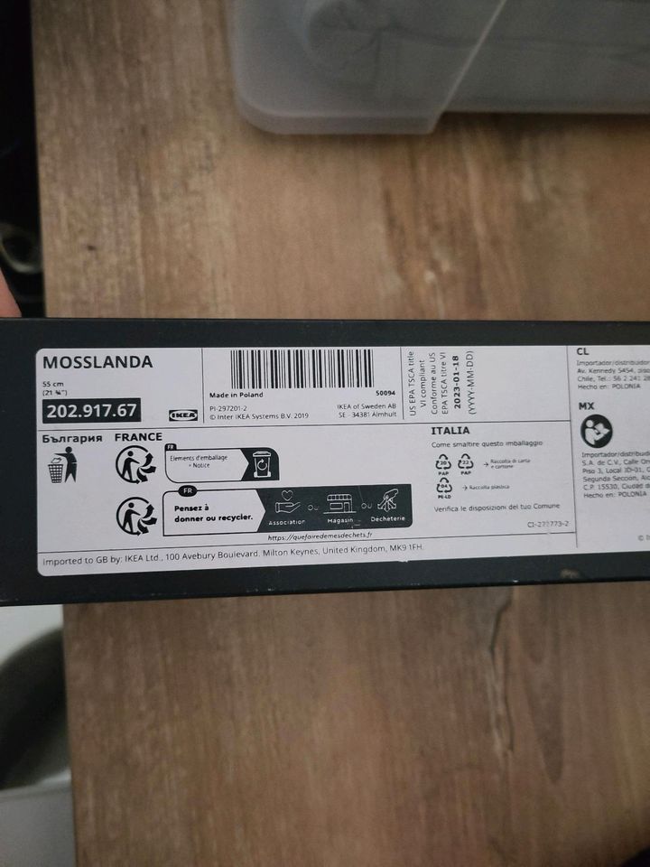 Mosslanda Ikea Bilderleiste 55cm schwarz in Berlin