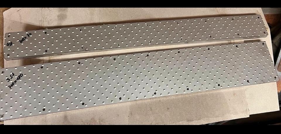 Edelstahl Noppenblech  /ca. 750x470 mm / Edelstahl Riffelblech in Lichtenau