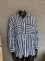 Blau / Weiß gestreifte Oversize Bluse Onesize Bayern - Regensburg Vorschau