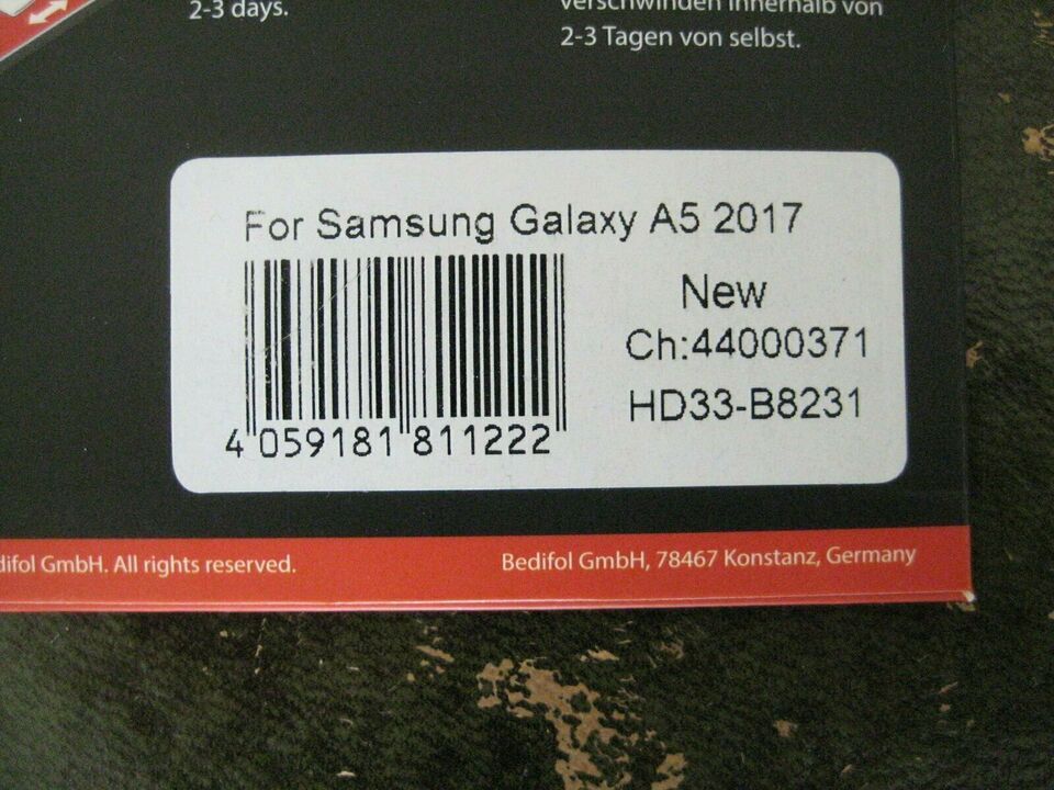 Displayschutzfolie Glas Samsung Galaxy A5 2017 HDD33 NEU in Kronach