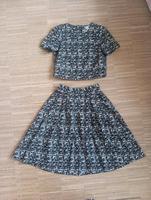 Set H&M Größe 34 XS Rock Shirt weiß schwarz abstrakt Bayern - Reichertshofen Vorschau