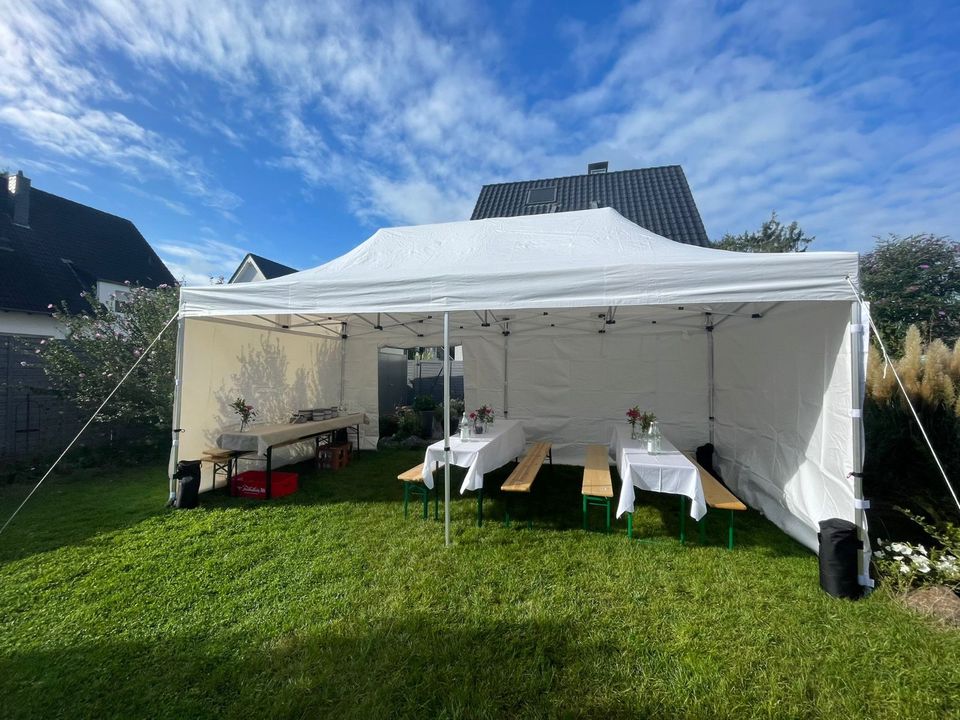 Partyzelt -75 Personen - Festzelt - Pavillon - 9x6 mtr - MIETEN in Ratingen