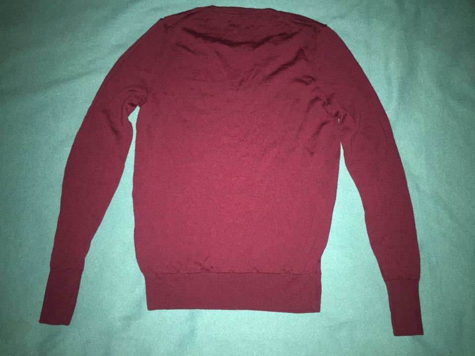 UNIQLO 100% Wolle Pullover Pulli Langarm Gr S 36 (auch XS) Neuw! in Berlin