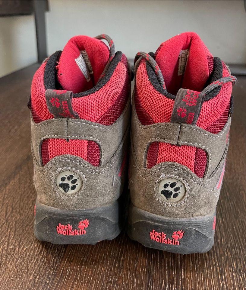 JACK WOLFSKIN Wanderschuhe grau rot Größe 33 in Utting