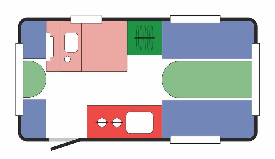 SALE! Wohnwagen Camping Niewiadow 395x210x195cm 1300kg zGG in Seesen