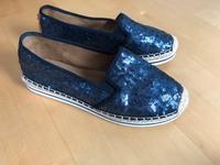 Tom Tailor Denim Slipper Blau Pailetten + Adidas Neo Gr. 39 40 Bayern - Feuchtwangen Vorschau