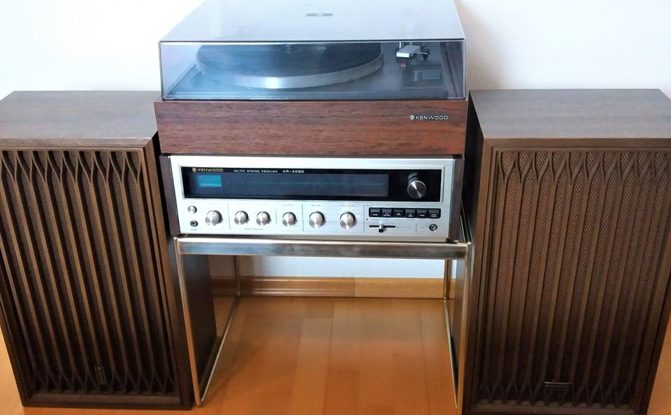 Org. Kenwood HiFi Stereo Paket KR4050, Receiver, Plattensp. Boxen in Büchenbach