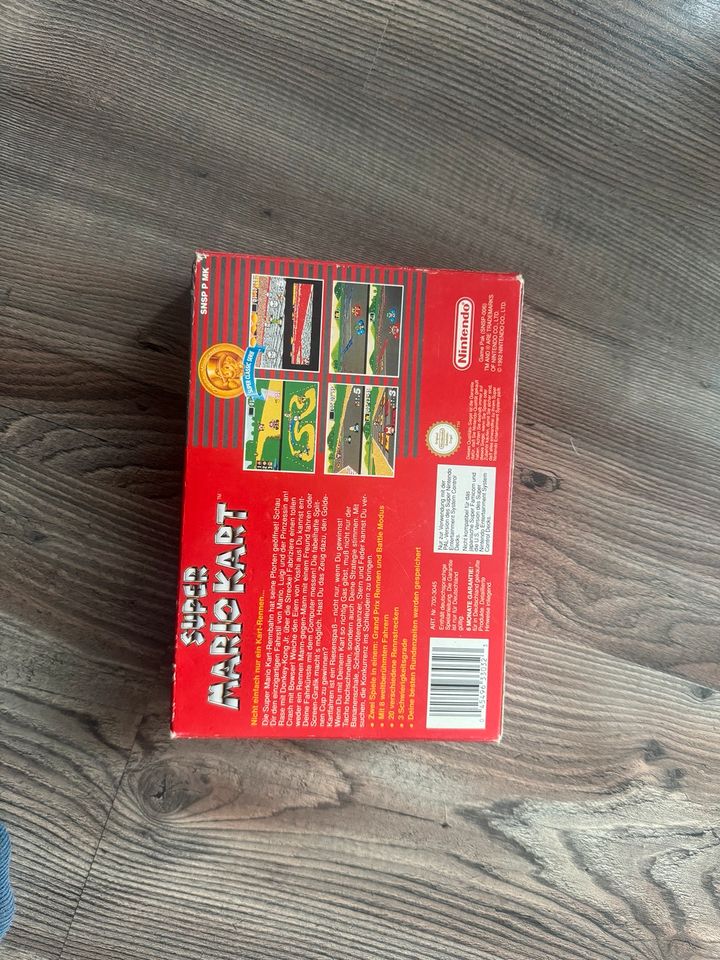 Super Mario Kart original Verpackung + Spieleanleitung in Rauschenberg