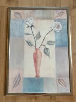 Bild Kunstdruck Vase mit Rosen Blumen 50x70 Schleswig-Holstein - Selent Vorschau