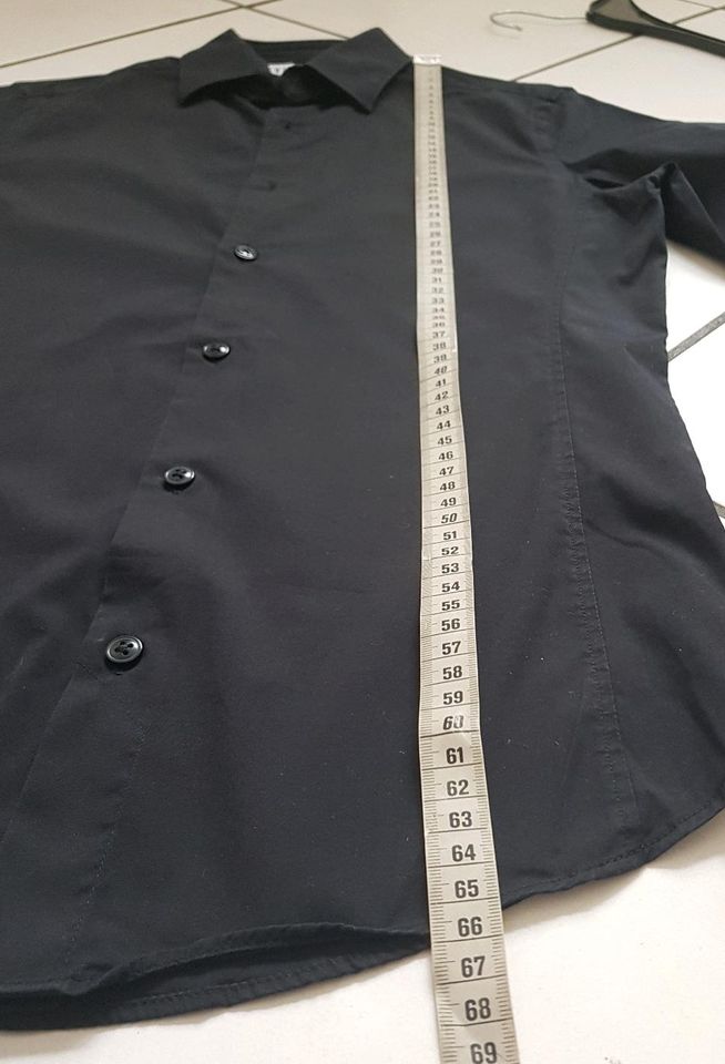 Herren Hemd schwarz von Zara Gr. S Slim Fit in Vellmar
