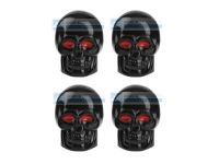 2x 4x 8x Ventilkappen Totenkopf Schwarz Schädel Skull Ventilkappe Baden-Württemberg - Ebhausen Vorschau