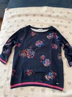 dunkelblaues Sweatshirt mit Blumen Tom Tailor denim Sachsen - Chemnitz Vorschau