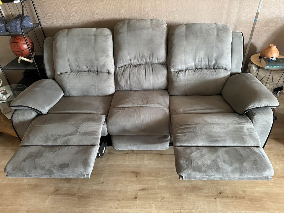 3er Couch-Set mit Liegefunktion in Zossen
