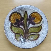 alter Keramik-Wandteller, Blumenmotiv Nordrhein-Westfalen - Wetter (Ruhr) Vorschau