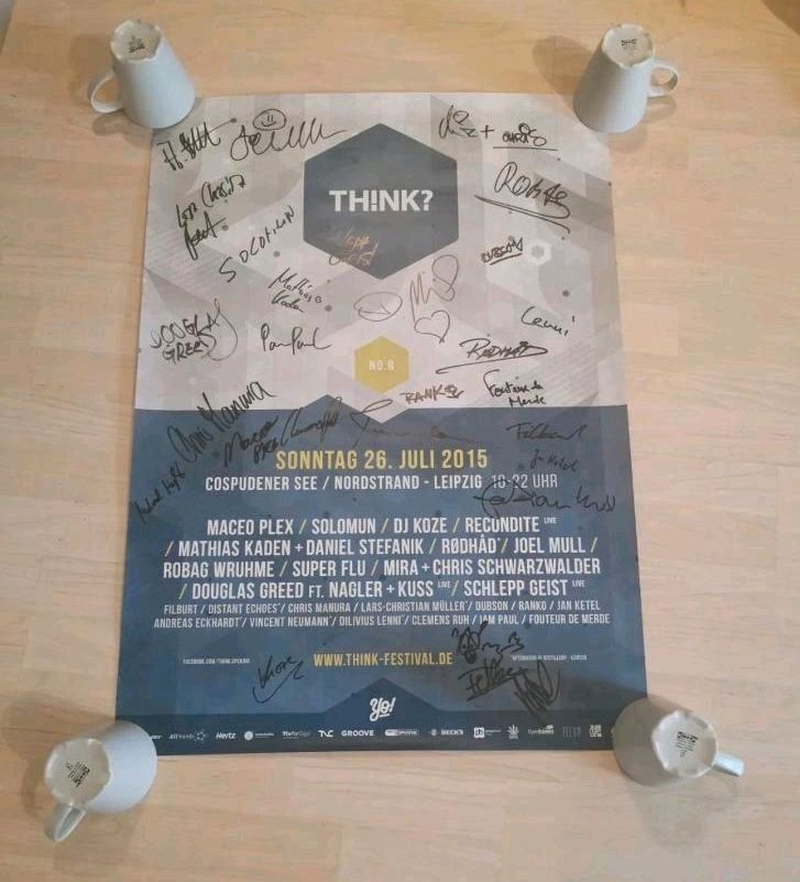 Think Th!nk Poster Leipzig Solomun Maceo Plex limitiert auf 10 in Leipzig