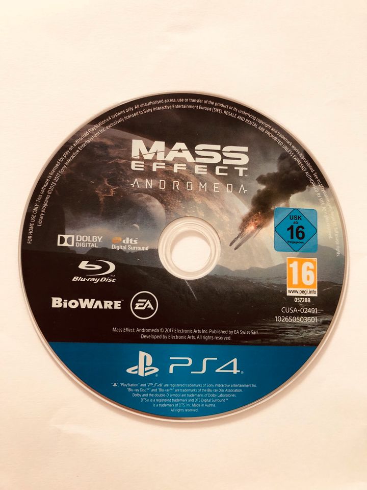 Mass Effect Andromeda ps4 Spiel in Lochhausen