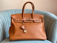 HERMÈS Birkin 35 Soft Gulliver Cognac Palladium Tasche Handtasche Hermes München - Au-Haidhausen Vorschau