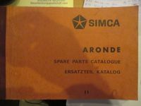 Ersatzteilkatalog Ersatzteilliste Simca Aronde Ausgabe 1961 , TOP Nordrhein-Westfalen - Alsdorf Vorschau