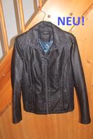 ❤ NEUE Kunstleder Jacke, Gr. 38, dunkelblau, C&A ❤ Schleswig-Holstein - Norderstedt Vorschau