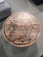 ⭐Couchtisch Nelia, rund, Durchmesser 90 cm, Höhe 46 cm, mit Aufdruck "Weltkarte", in Mangoholz massiv / Mega Möbel Weiden Bayern - Weiden (Oberpfalz) Vorschau
