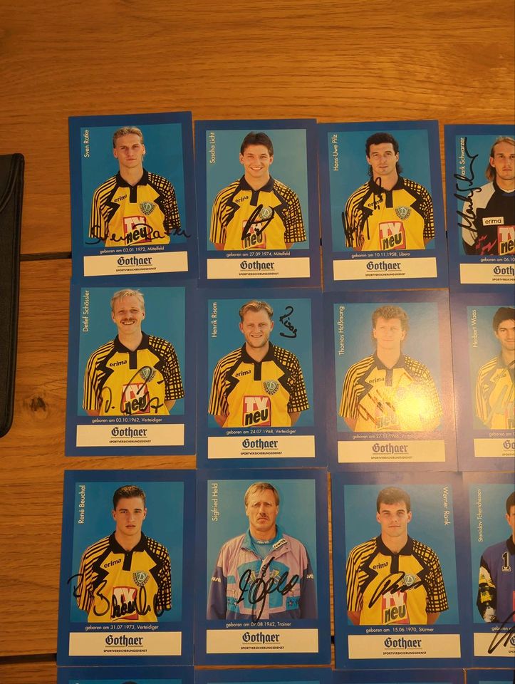 Autogramm Dynamo Dresden Bundesliga 1994 in Coswig