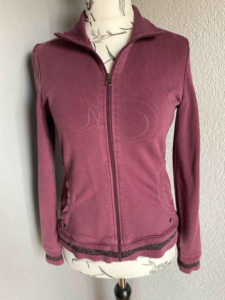 Esprit Sports Sweat Jacke. Gr. 38 Weinrot Bordeaux in Münchsmünster